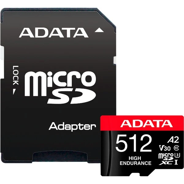 ADATA High Endurance 512 GB MicroSDXC, Speicherkarte 1 ADATA High Endurance 512 GB MicroSDXC, Speicherkarte