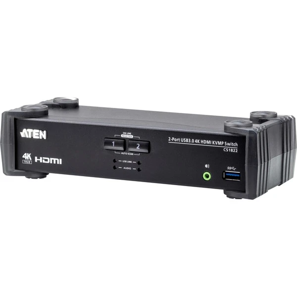 ATEN CS1822 2-Port USB 3.0 4K HDMI KVMP, KVM-Switch