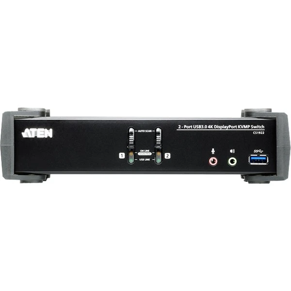 ATEN CS1922 2P USB3.0 4K DP Switch, KVM-Switch – Bild 2