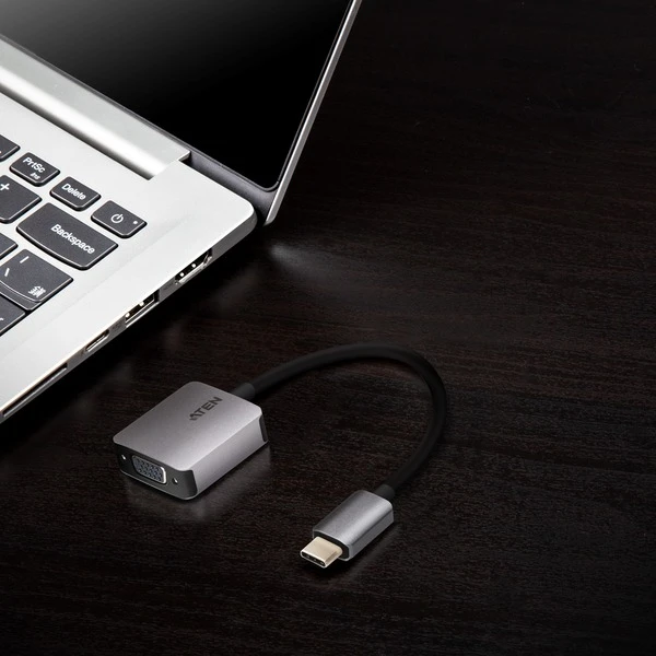 ATEN USB Adapter, USB-C Stecker > VGA Buchse 3 ATEN USB Adapter, USB-C Stecker > VGA Buchse – Bild 3