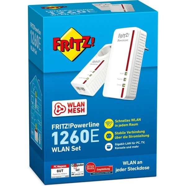 AVM FRITZ!Powerline 1260E WLAN Set 3 AVM FRITZ!Powerline 1260E WLAN Set – Bild 3