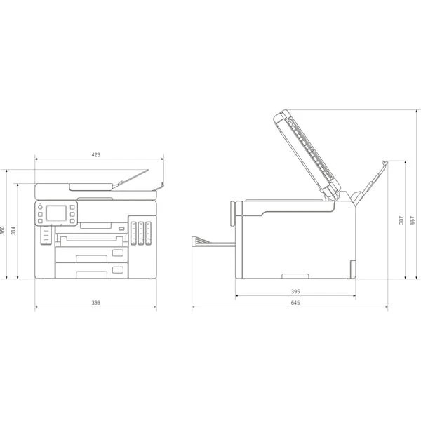 Canon® Canon Maxify GX7050, Multifunktionsdrucker 9 Canon® Canon Maxify GX7050, Multifunktionsdrucker – Bild 9