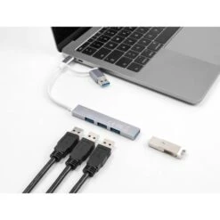 DeLOCK 4 Port Slim USB Hub Mit USB Type-C Oder USB Typ-A, USB-Hub -Digitu Computer Geschaft DeLOCK 4 Port Slim USB Hub mit USB Type C oder USB Typ A USB Hub@@100003785 2