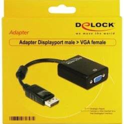 DeLOCK Adapter Displayport Stecker > VGA Buchse -Digitu Computer Geschaft DeLOCK Adapter Displayport Stecker VGA Buchse@@vkz 52 3