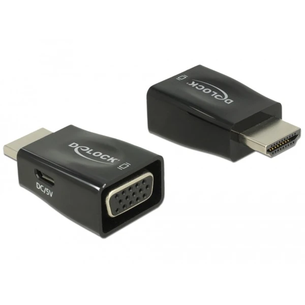 DeLOCK Adapter HDMI-A Stecker > VGA Buchse 1 DeLOCK Adapter HDMI-A Stecker > VGA Buchse