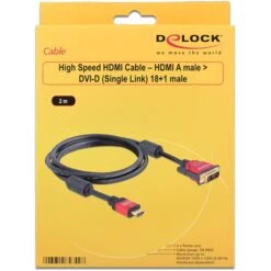 DeLOCK Adapter HDMI A (Stecker) > DVI (Stecker) -Digitu Computer Geschaft DeLOCK Adapter HDMI A Stecker DVI Stecker @@rdvcdt42 2