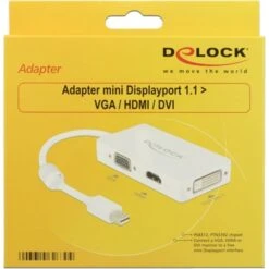 DeLOCK Adapter MiniDisplayport > VGA/HDMI/DVI