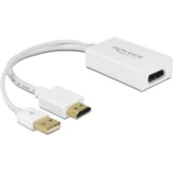 DeLOCK Adapter, USB-A + HDMI Stecker > DisplayPort Buchse