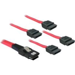 DeLOCK Adapterkabel Mini SAS SFF-8087 > 4x SATA 7-Pin