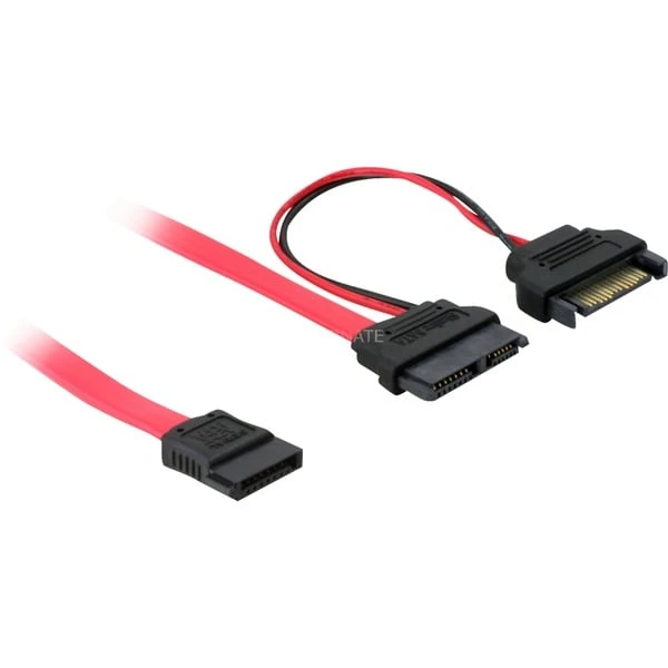 DeLOCK Adapterkabel Slim SATA 13-Pin > 7-Pin + 15 Pin 1 DeLOCK Adapterkabel Slim SATA 13-Pin > 7-Pin + 15 Pin