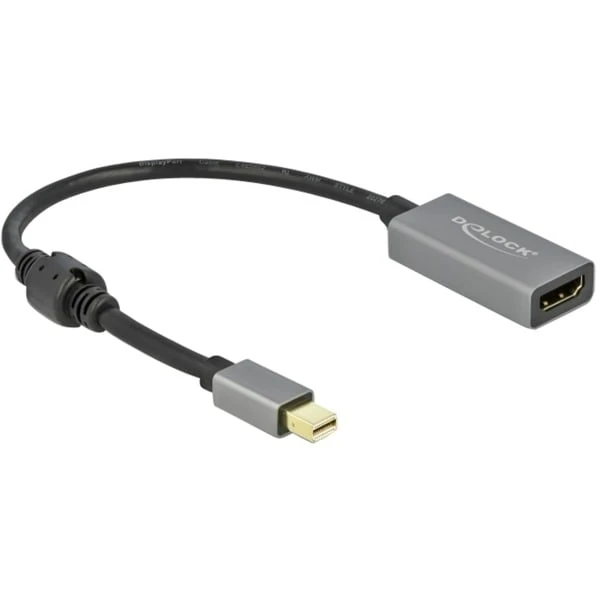 DeLOCK Aktiver Adapter Mini DisplayPort 1.4 > HDMI 4K 60 Hz (HDR)