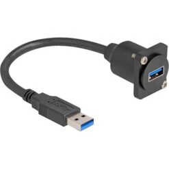 DeLOCK D-Typ USB 3.2 Gen 1 Kabel, USB-A Stecker > USB-A Buchse
