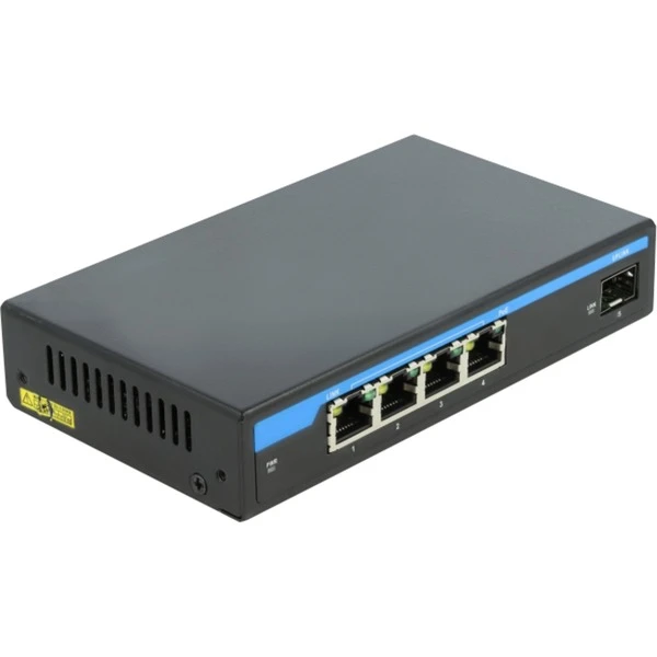 DeLOCK DeLOCK Giga Ethernet Switch 4P PoE+1SFP 1 DeLOCK DeLOCK Giga Ethernet Switch 4P PoE+1SFP
