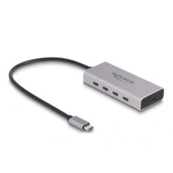 DeLOCK DeLock USB 10 Gbps USB Type-C Hub Mit 4 X USB Type-C + 1 X USB Type-C PD 85 Watt, USB-Hub