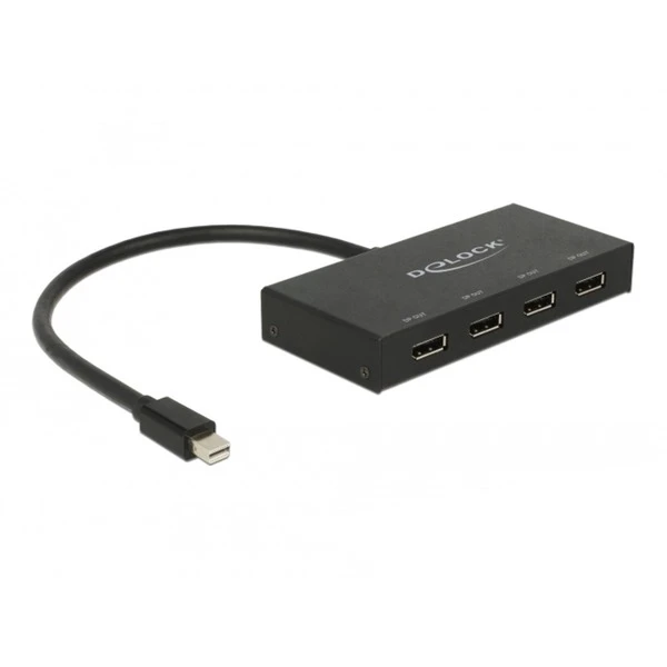 DeLOCK DisplayPort 1.2 Splitter 1x Mini DisplayPort > 4x DisplayPort 4K, Video-Splitter 1 DeLOCK DisplayPort 1.2 Splitter 1x Mini DisplayPort > 4x DisplayPort 4K, Video-Splitter