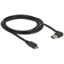 DeLOCK EASY-USB 2.0 Kabel, USB-A Stecker > Micro-USB Stecker 90°