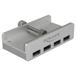 DeLOCK Externer USB 3.0 4 Port Hub Mit Feststellschraube, USB-Hub