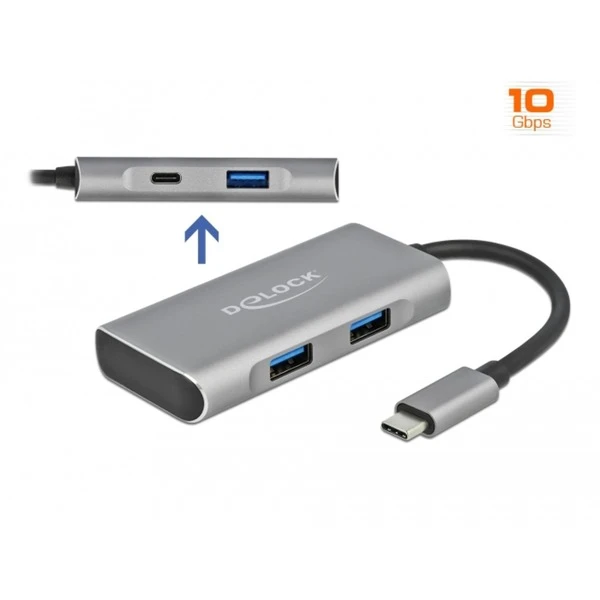 DeLOCK Externer USB 3.2 Gen 2 USB Type-C Hub, USB-Hub – Bild 2