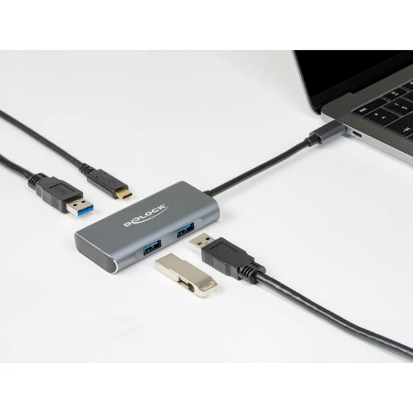 DeLOCK Externer USB 3.2 Gen 2 USB Type-C Hub, USB-Hub – Bild 4