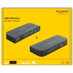 DeLOCK HDMI KVM Switch 4K 60 Hz Mit USB 3.0 Und Audio, KVM-Switch -Digitu Computer Geschaft DeLOCK HDMI KVM Switch 4K 60 Hz mit USB 3 0 und Audio KVM Switch@@1708660 3