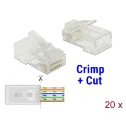 DeLOCK RJ-45 Crimp+Cut Stecker Cat.5e UTP