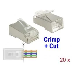 DeLOCK RJ-45 Crimp+Cut Stecker Cat.6 STP