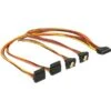 DeLOCK SATA 15Pin > 2x Unten + 2x Oben, Gewinkelt, Kabel