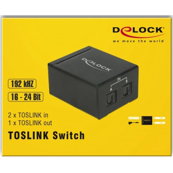DeLOCK Switch 2x TOSLINK In > 1x TOSLINK Out 2 DeLOCK Switch 2x TOSLINK In > 1x TOSLINK Out – Bild 2