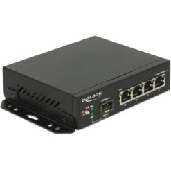 DeLOCK Switch Gigabit 4 Port + 1 SFP