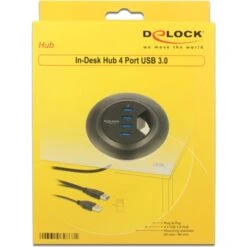 DeLOCK Tisch-Hub 4x USB 3.0 60mm, USB-Hub -Digitu Computer Geschaft DeLOCK Tisch Hub 4x USB 3 0 60mm USB Hub@@lxzhv108 4