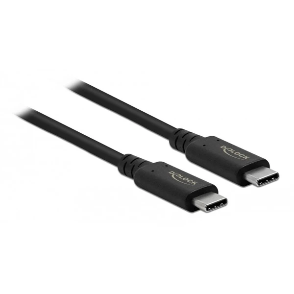 DeLOCK USB4 Gen 3x2 Kabel, USB-C Stecker > USB-C Stecker, Koaxialkabel