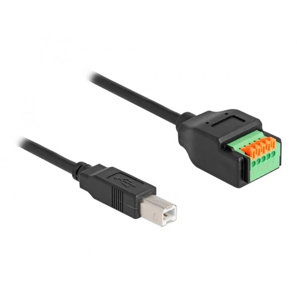 DeLOCK USB 2.0 Adapter, USB-B Stecker > 5 Pin Terminalblock