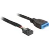DeLOCK USB 2.0 Adapterkabel, 9 Pin Header Buchse > USB 3.2 Pin Header Stecker