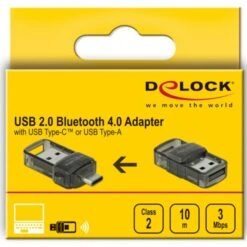 DeLOCK USB 2.0 Bluetooth 4.0 Adapter 2 In 1 USB Type-C Oder Typ-A, Bluetooth-Adapter -Digitu Computer Geschaft DeLOCK USB 2 0 Bluetooth 4 0 Adapter 2 in 1 USB Type C oder Typ A Bluetooth Adapter@@1671515 4