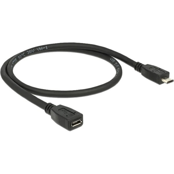 DeLOCK USB 2.0 Verlängerungskabel, Micro-USB Stecker > Micro-USB Buchse