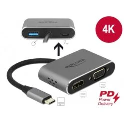 DeLOCK USB 3.2 Gen 1 Adapter, USB-C Stecker > USB-A + USB-C + HDMI + VGA Buchse -Digitu Computer Geschaft DeLOCK USB 3 2 Gen 1 Adapter USB C Stecker USB A USB C HDMI VGA Buchse@@1677724 3
