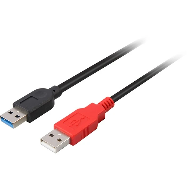 DeLOCK USB 3.2 Gen 1 Y-Kabel, USB-A Stecker + USB-A Stecker > USB-A Buchse – Bild 3