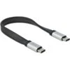 DeLOCK USB 3.2 Gen 2 Flachkabel, USB-C Stecker > USB-C Stecker