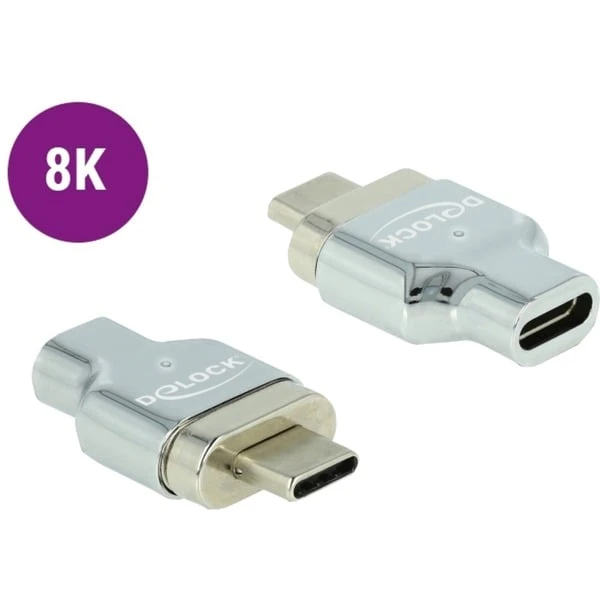 DeLOCK USB 3.2 Gen 2 Magnetischer Adapter, USB-C Stecker > USB-C Buchse