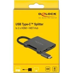 DeLOCK USB Adapter, USB-C Stecker > 2x HDMI Buchse -Digitu Computer Geschaft DeLOCK USB Adapter USB C Stecker 2x HDMI Buchse@@1831246 2