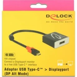 DeLOCK USB Adapter, USB-C Stecker > DisplayPort Buchse 5 DeLOCK USB Adapter, USB-C Stecker > DisplayPort Buchse -Digitu Computer Geschaft DeLOCK USB Adapter USB C Stecker DisplayPort Buchse@@rdua9p18 2