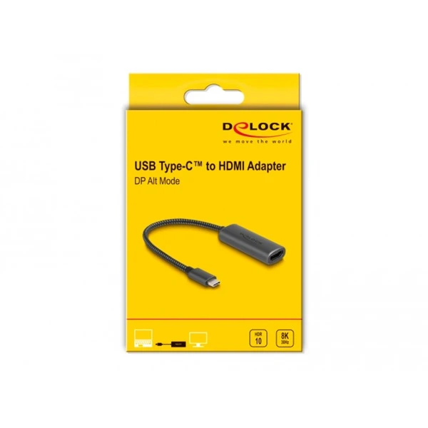 DeLOCK USB Adapter, USB-C Stecker > HDMI Buchse (DP Alt Mode) 3 DeLOCK USB Adapter, USB-C Stecker > HDMI Buchse (DP Alt Mode) – Bild 3
