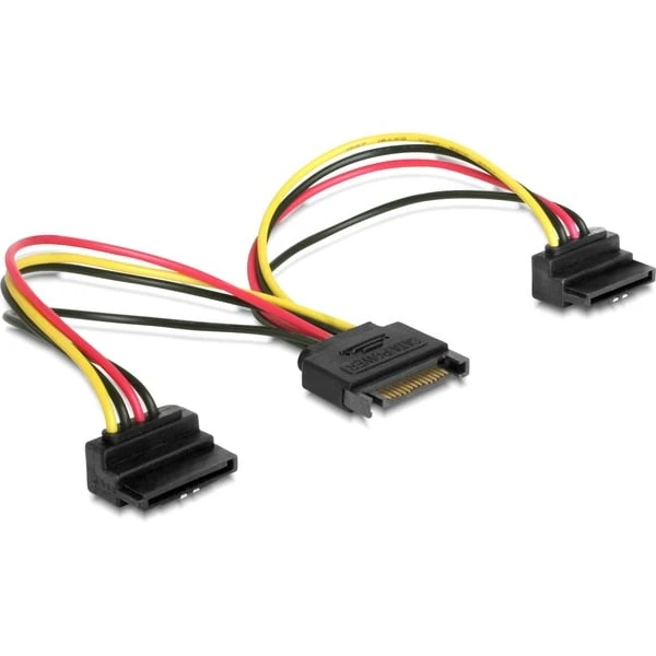 DeLOCK Y-Kabel Power SATA 15 Pin > 2 X SATA HDD 1 DeLOCK Y-Kabel Power SATA 15 Pin > 2 X SATA HDD