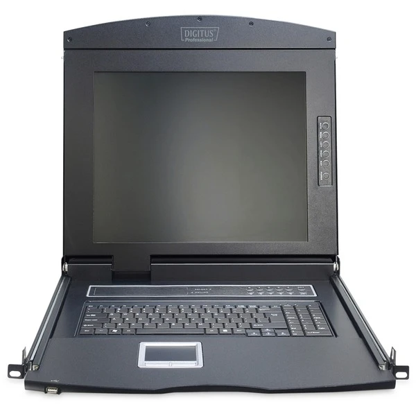 Digitus 19" KVM Konsole 17"TFT 8p Cat5, KVM-Switch – Bild 2