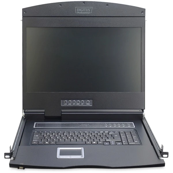Digitus 19" KVM Konsole 19"TFT 8p Cat5, KVM-Switch – Bild 2