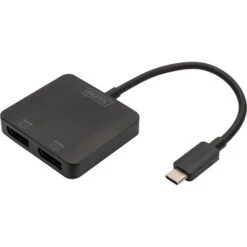 Digitus 2-Port MST Video Hub, USB-C > 2x DisplayPort, Adapter
