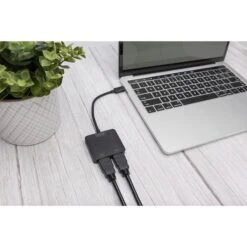 Digitus 2-Port MST Video Hub, USB-C > 2x HDMI, Adapter -Digitu Computer Geschaft Digitus 2 Port MST Video Hub USB C 2x HDMI Adapter@@100025801 4