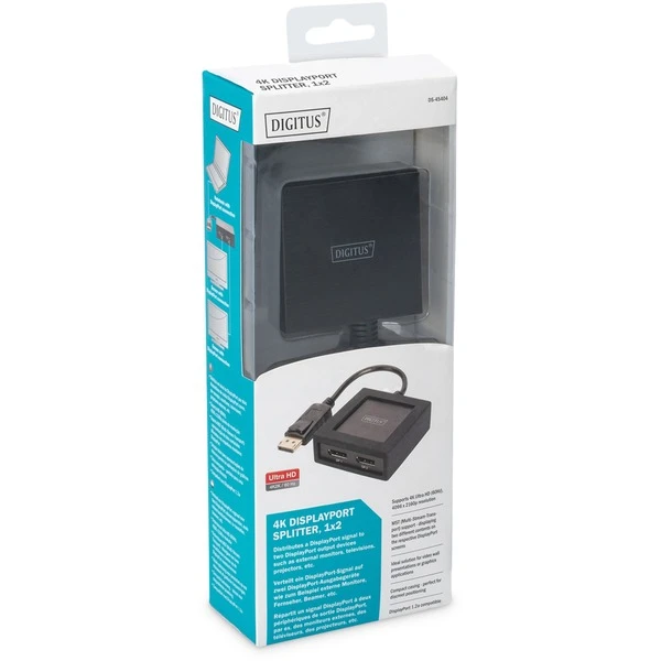 Digitus DisplayPort Splitter 4K 1x2, Splitter & Switches 4 Digitus DisplayPort Splitter 4K 1x2, Splitter & Switches – Bild 4
