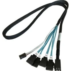 HighPoint Adapterkabel 1x MSAS SFF-8643 > 4x SATA