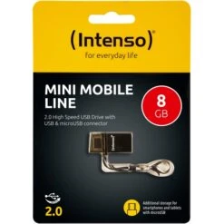 Intenso 8GB Mini MOBILE LINE, USB-Stick -Digitu Computer Geschaft Intenso 8GB Mini MOBILE LINE USB Stick@@imdl9g 8